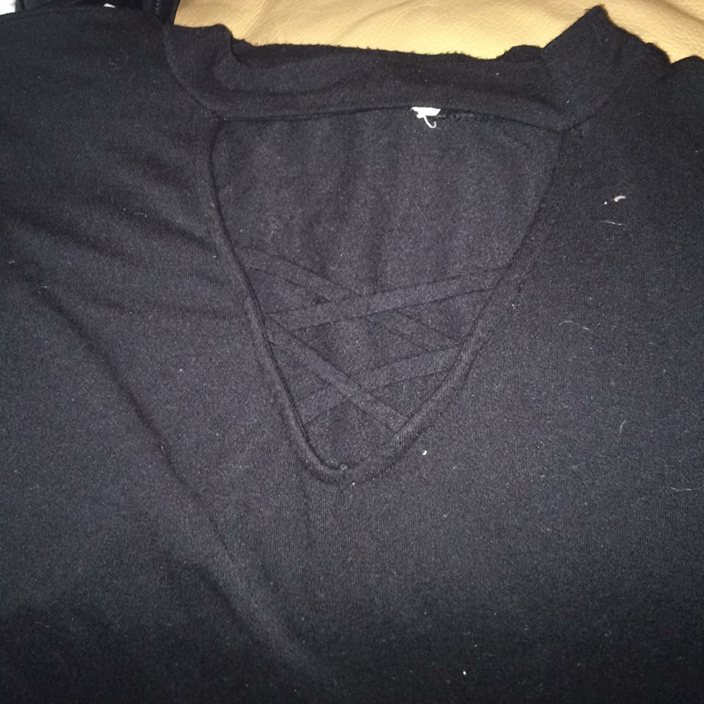 Black thigh length dress